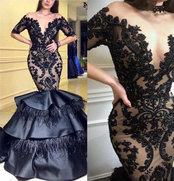 kosovo gorgeous black prom dresses lace applique mermaid formal evening gowns crystal beading feather tiers skirt pageant dress 2021, Black;red
kosovo gorgeous black prom dresses lace applique mermaid formal evening gowns crystal beading feather tiers skirt pageant dress 2021, Black;red