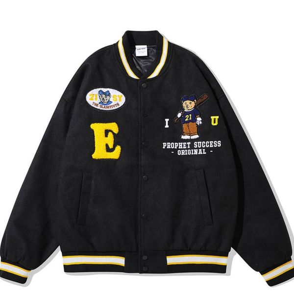 men's jackets men cartoon letter embroidery baseketball jacket male loose stand-up collar flight fashion street hiphop baseball uniform, Black;brown
men's jackets men cartoon letter embroidery baseketball jacket male loose stand-up collar flight fashion street hiphop baseball uniform, Black;brown