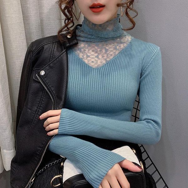 autumn and winter women's clothing turtleneck lace rhinestone knitwear slim fit pullover long sleeve bottoming shirt sweaters, White;black
autumn and winter women's clothing turtleneck lace rhinestone knitwear slim fit pullover long sleeve bottoming shirt sweaters, White;black