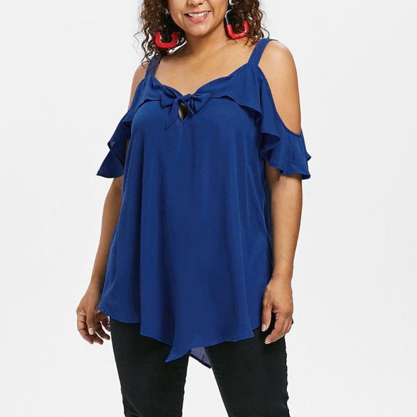 plus size t-shirt women shirt blouse cold shoulder ruffle sleeve bow bandage chiffon ladies summer asymmetric blusas 2021, Black
plus size t-shirt women shirt blouse cold shoulder ruffle sleeve bow bandage chiffon ladies summer asymmetric blusas 2021, Black