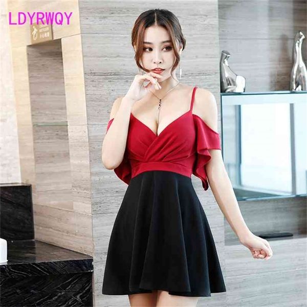 autumn and winter nightclub women's slim cover belly sling bottoming dress spaghetti strap v-neck 210603, Black;gray
autumn and winter nightclub women's slim cover belly sling bottoming dress spaghetti strap v-neck 210603, Black;gray