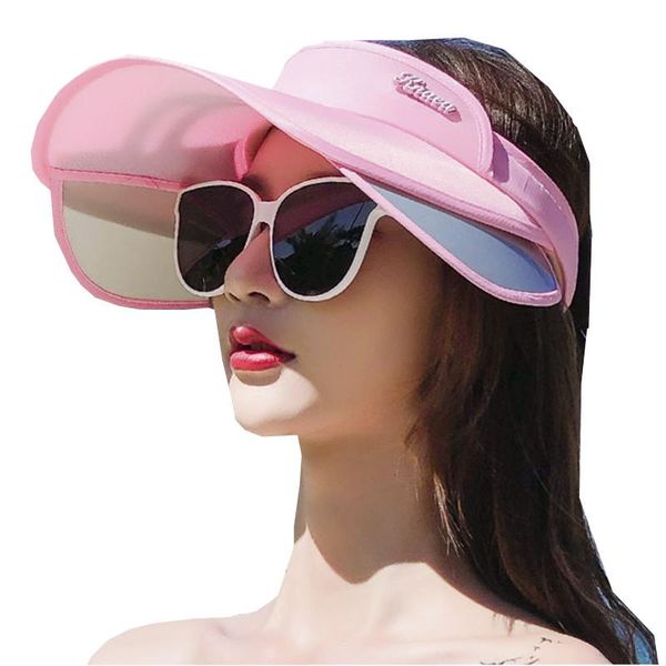 female summer sun hats girls outdoor protection and uv travel empty hat women adjustable visor caps wide brim, Blue;gray
female summer sun hats girls outdoor protection and uv travel empty hat women adjustable visor caps wide brim, Blue;gray