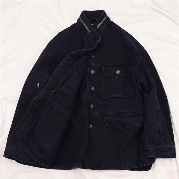 jacket harajuku spring autumn mid black denim women outwear oversized loose long sleeve big pocket jeans jacket female, Black;brown
jacket harajuku spring autumn mid black denim women outwear oversized loose long sleeve big pocket jeans jacket female, Black;brown