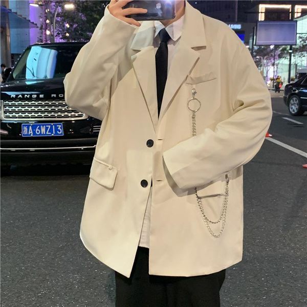men's suits & blazers 2021 spring autumn fashion korean style classic smart casual for man comfortable single breasted long work, White;black
men's suits & blazers 2021 spring autumn fashion korean style classic smart casual for man comfortable single breasted long work, White;black