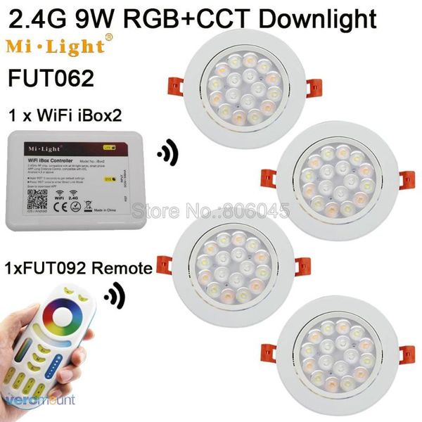 downlights fut062 ac85-265v milight 9w rgb+cct wifi compatible led ceiling spotlight 2.4g wireless 4-zone remote android/ios app control
downlights fut062 ac85-265v milight 9w rgb+cct wifi compatible led ceiling spotlight 2.4g wireless 4-zone remote android/ios app control
