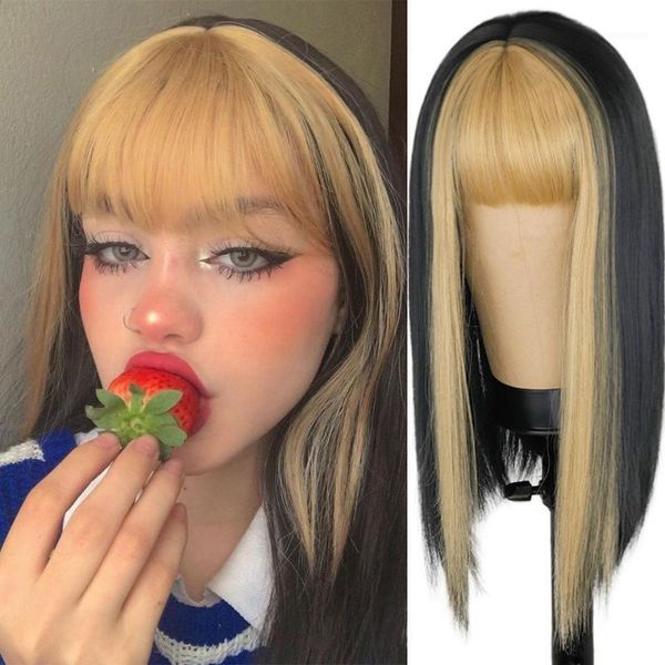 black long straight wig for women both sides gold hair middle part with bangs heat resistant wavy cosplay girl synthetic wigs1
black long straight wig for women both sides gold hair middle part with bangs heat resistant wavy cosplay girl synthetic wigs1