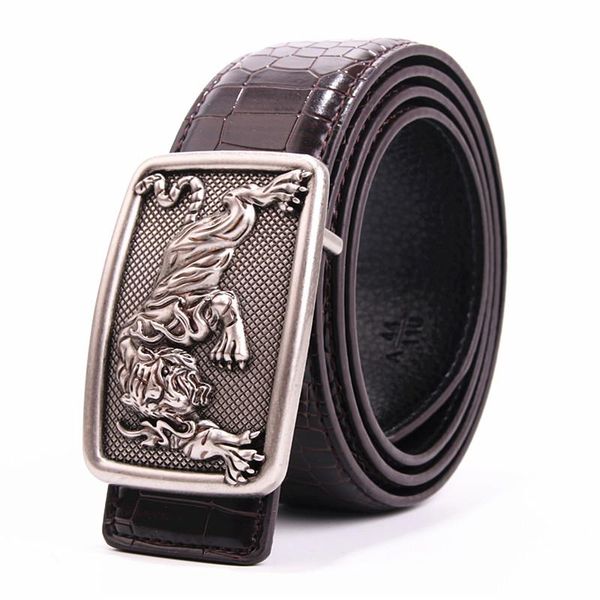 luxury tiger buckle brand designer crocodile belts men women punk genuine real leather male strap for jeans, Black;brown
luxury tiger buckle brand designer crocodile belts men women punk genuine real leather male strap for jeans, Black;brown