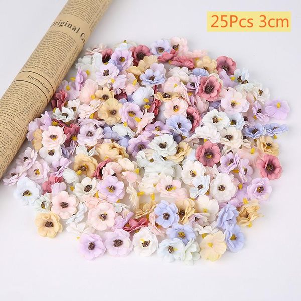 decorative flowers & wreaths 25pcs 3cm diy garland headdress multicolor daisy flower head mini silk artificial for wedding engagement party
decorative flowers & wreaths 25pcs 3cm diy garland headdress multicolor daisy flower head mini silk artificial for wedding engagement party