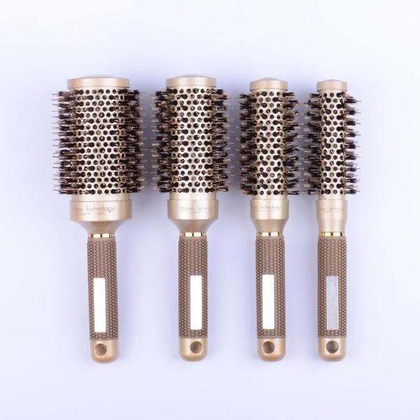 hair brushes 1pcs professional salon styling tools round comb hairdressing curling ceramic iron barrel, Silver
hair brushes 1pcs professional salon styling tools round comb hairdressing curling ceramic iron barrel, Silver