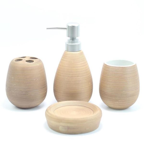 bath accessory set ceramic bathroom four piece washing tools bottle mouthwash cup soap toothbrush holder household supplies
bath accessory set ceramic bathroom four piece washing tools bottle mouthwash cup soap toothbrush holder household supplies