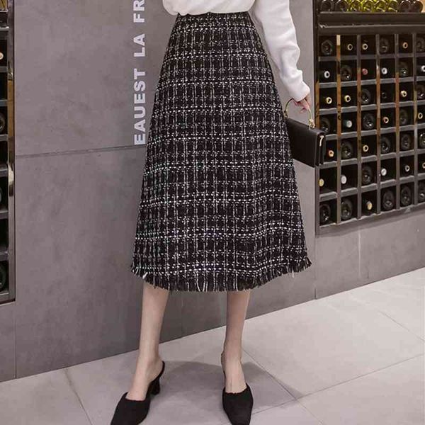 tweed women elegant long skirts autumn and winter ladies fashion plaid tassel skirt female girls chic clothes 210520, Black
tweed women elegant long skirts autumn and winter ladies fashion plaid tassel skirt female girls chic clothes 210520, Black