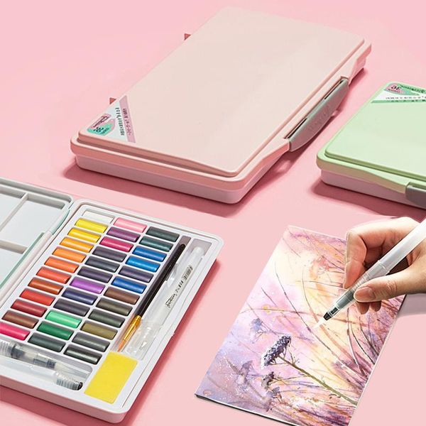 24/36/48 colors solid watercolor paint set with water color brush pen professional watercolors for painting art supplies gift sets
24/36/48 colors solid watercolor paint set with water color brush pen professional watercolors for painting art supplies gift sets