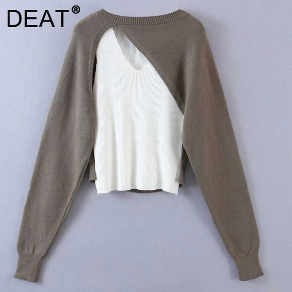 deat women's asymmetrical personality fashion street pullover arrivals long sleeve spring autumn 11d1591 210709, White;black
deat women's asymmetrical personality fashion street pullover arrivals long sleeve spring autumn 11d1591 210709, White;black