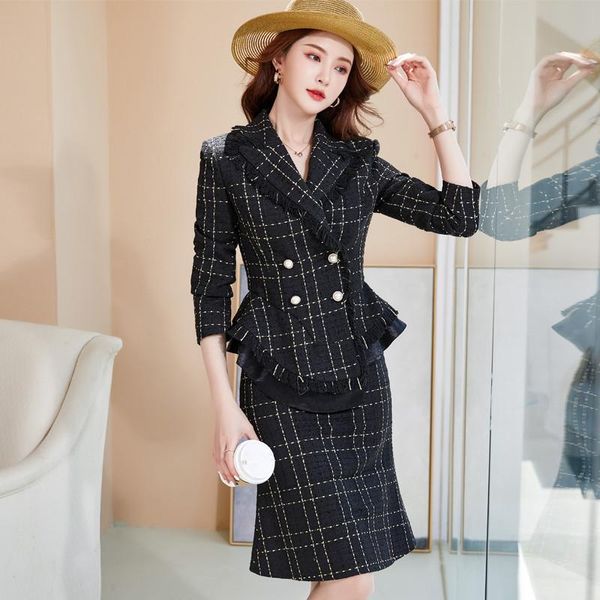 two piece dress formal women business suits with skirt and jackets coat professional office work wear fabric ol styles blazers, White
two piece dress formal women business suits with skirt and jackets coat professional office work wear fabric ol styles blazers, White