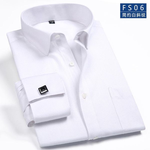 men's casual shirts a french cufflink shirt with hair replacement long sleeve fashion gentleman business solid color stripe non iron an, White;black
men's casual shirts a french cufflink shirt with hair replacement long sleeve fashion gentleman business solid color stripe non iron an, White;black