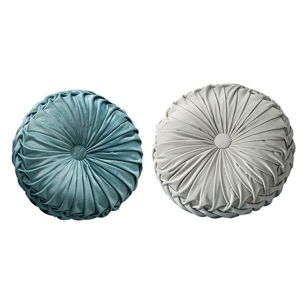 2 pcs round floor luxury velvet pumpkin pleated cushion pouf cover throw pillow home sofa mat,light blue & light gray
2 pcs round floor luxury velvet pumpkin pleated cushion pouf cover throw pillow home sofa mat,light blue & light gray