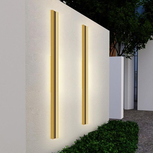 outdoor wall lamps stainless steel waterproof lamp led long exterior light ip65 courtyard garden villa porch sconce 
outdoor wall lamps stainless steel waterproof lamp led long exterior light ip65 courtyard garden villa porch sconce