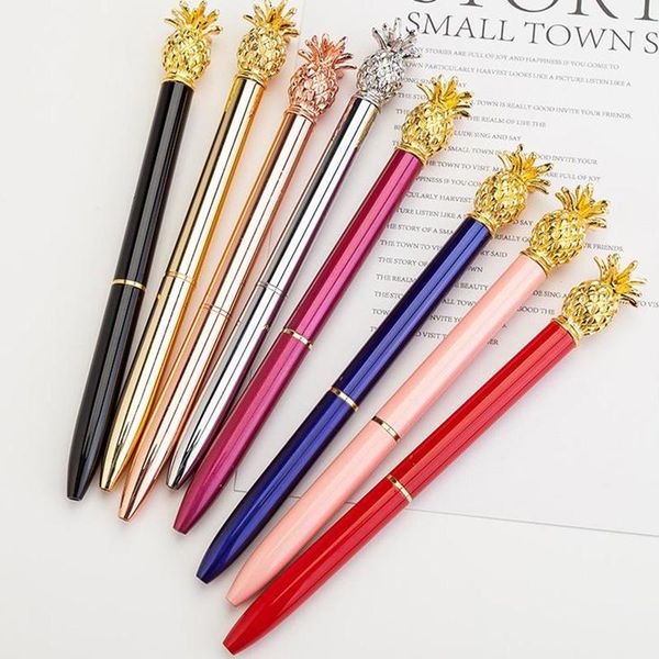 ballpoint pens 10pcs creative pineapple pen metal fashion girls for business school stationery office supplies, Blue;orange
ballpoint pens 10pcs creative pineapple pen metal fashion girls for business school stationery office supplies, Blue;orange
