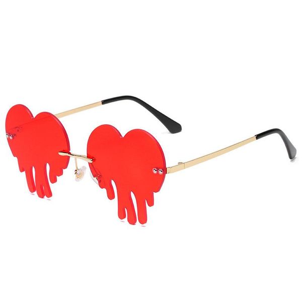 fashion rimless sunglasses for woman heart style sun glasses big frame oculos feminino steampunk designer eyeglasses gafas bgn, White;black
fashion rimless sunglasses for woman heart style sun glasses big frame oculos feminino steampunk designer eyeglasses gafas bgn, White;black