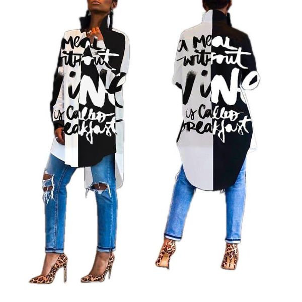 women's blouses & shirts o neck long sleeve letter print women coat casual lady fashion sheath t shirt young party top, White
women's blouses & shirts o neck long sleeve letter print women coat casual lady fashion sheath t shirt young party top, White