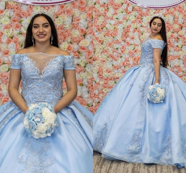 bahama blue plus size quinceanera dresses prom ball gowns off shoulder 2022 floral applique beaded crystal sweet 16 dress girls, Blue;red
bahama blue plus size quinceanera dresses prom ball gowns off shoulder 2022 floral applique beaded crystal sweet 16 dress girls, Blue;red