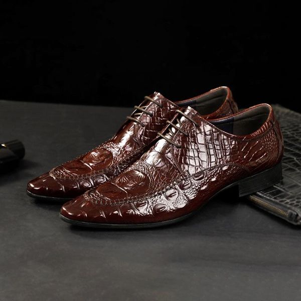 dress shoes mens formal genuine leather oxford for men italian business crocodile grain wedding brogues casual, Black
dress shoes mens formal genuine leather oxford for men italian business crocodile grain wedding brogues casual, Black