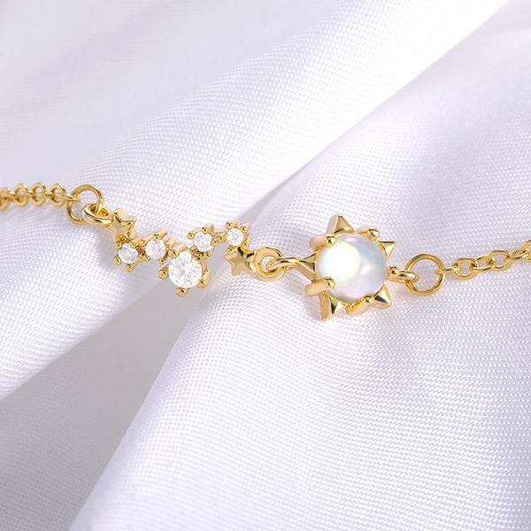 link, chain women's fashion crystal star bracelet femme stainless steel opal hand friendship, Black
link, chain women's fashion crystal star bracelet femme stainless steel opal hand friendship, Black