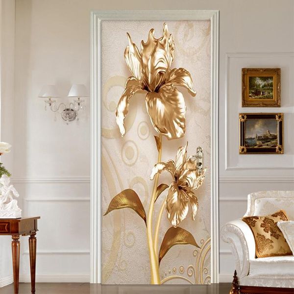 wallpapers pvc self-adhesive waterproof door sticker wallpaper 3d luxury golden flower murals european style living room home decor
wallpapers pvc self-adhesive waterproof door sticker wallpaper 3d luxury golden flower murals european style living room home decor