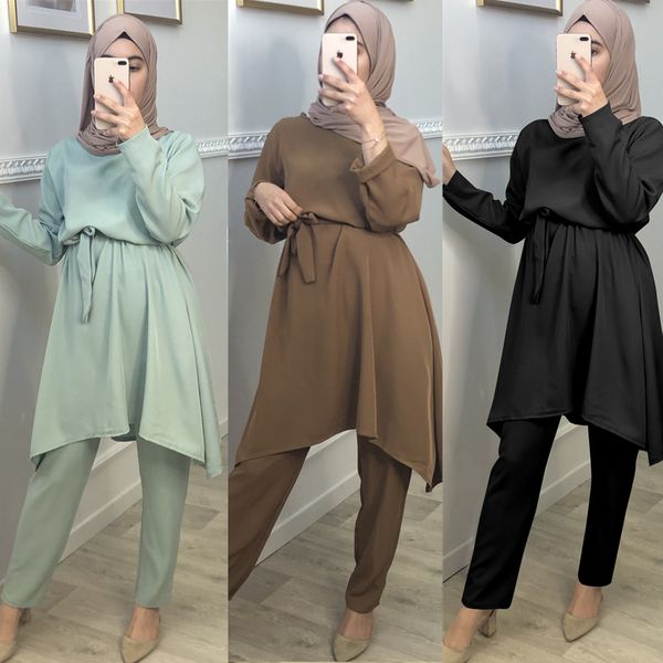 turkish 2 piece set women muslim sets hijab dress pants suit outfit and trouser abaya islamic clothing musulman ensembles, Red
turkish 2 piece set women muslim sets hijab dress pants suit outfit and trouser abaya islamic clothing musulman ensembles, Red