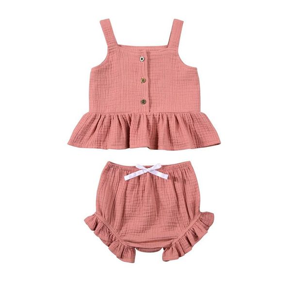 baby summer clothing girls clothes set toddler sleeveless ruffle button front tank bloomer shorts 2021 outfit sets, White
baby summer clothing girls clothes set toddler sleeveless ruffle button front tank bloomer shorts 2021 outfit sets, White