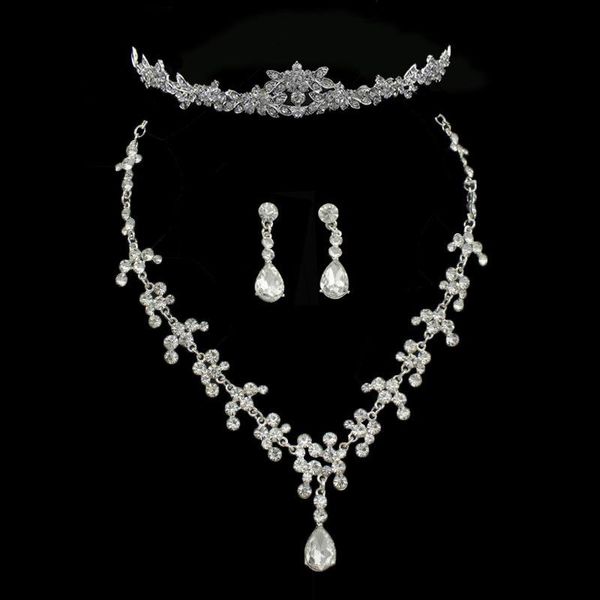 earrings & necklace 1set bridal wedding party jewelry set crystal rhinestone tiara, Silver
earrings & necklace 1set bridal wedding party jewelry set crystal rhinestone tiara, Silver