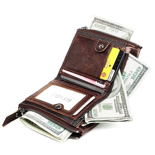 wallets anti-rfid theft double zipper coin purse multifunctional wallet short fashion clutch leather, Red;black
wallets anti-rfid theft double zipper coin purse multifunctional wallet short fashion clutch leather, Red;black