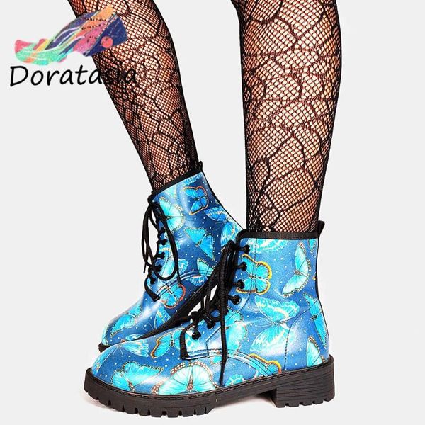 boots doratasia the big size 43 women lace up platform mixed color ankle shoes fashion casual comfy quality, Black
boots doratasia the big size 43 women lace up platform mixed color ankle shoes fashion casual comfy quality, Black