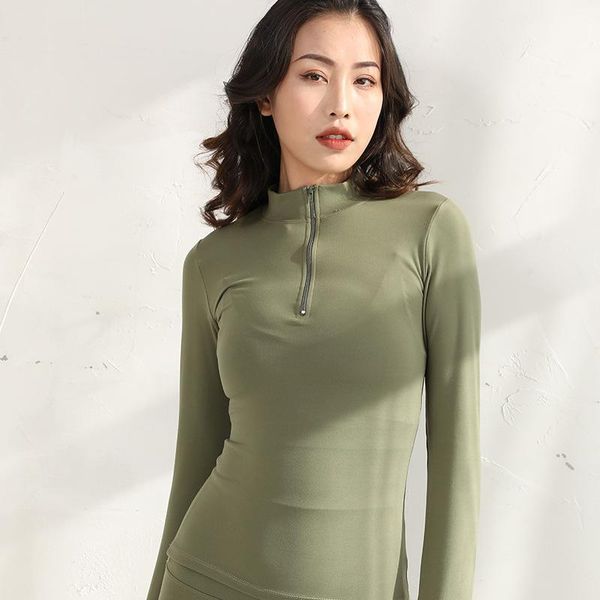 yoga women jogging gym fitness long sleeve zip shirts quick-dry breathable tight tee vertvie slim running sportswear 2021 outfit
yoga women jogging gym fitness long sleeve zip shirts quick-dry breathable tight tee vertvie slim running sportswear 2021 outfit