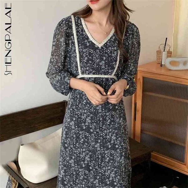 full screen floral dress women's spring v-neck soft sweet waist slim long sleeve mid-calf dresses female 210427, Black;gray
full screen floral dress women's spring v-neck soft sweet waist slim long sleeve mid-calf dresses female 210427, Black;gray