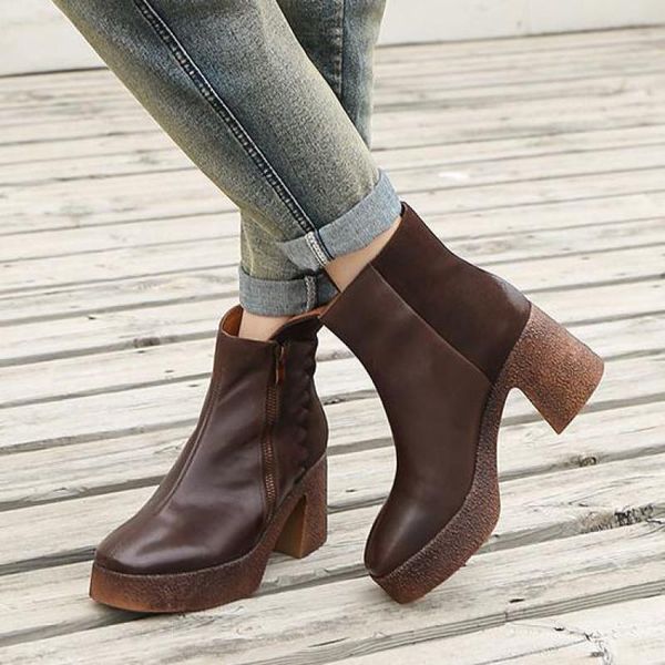 boots johnature women shoes high heel 2021 genuine leather zip irregular design fashion concise handmade platform, Black
boots johnature women shoes high heel 2021 genuine leather zip irregular design fashion concise handmade platform, Black