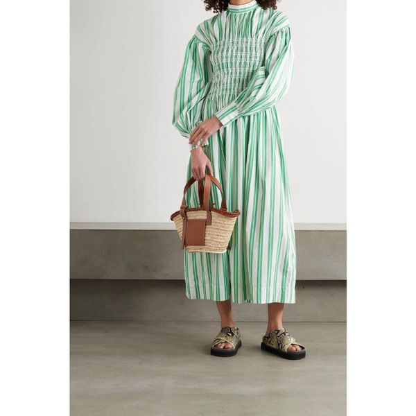 casual dresses women dress france 2021 striped pleated shirt mid-length green maxi, Black;gray
casual dresses women dress france 2021 striped pleated shirt mid-length green maxi, Black;gray