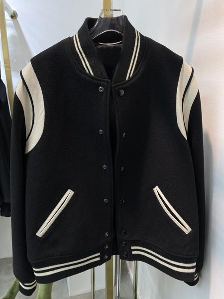 women's jackets 2021 autumn luxury women wool patchwork leather baseball jacket coat female chic outerwear 4 color gdnz 10.14, Black;brown
women's jackets 2021 autumn luxury women wool patchwork leather baseball jacket coat female chic outerwear 4 color gdnz 10.14, Black;brown