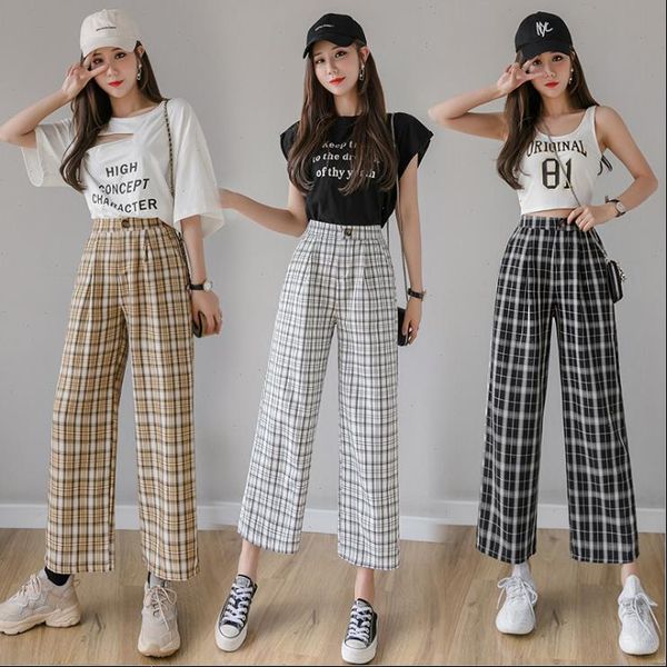 plaid plus size trousers s women pant xxl button clothes high waist cotton wide leg streetwear, Black;white
plaid plus size trousers s women pant xxl button clothes high waist cotton wide leg streetwear, Black;white