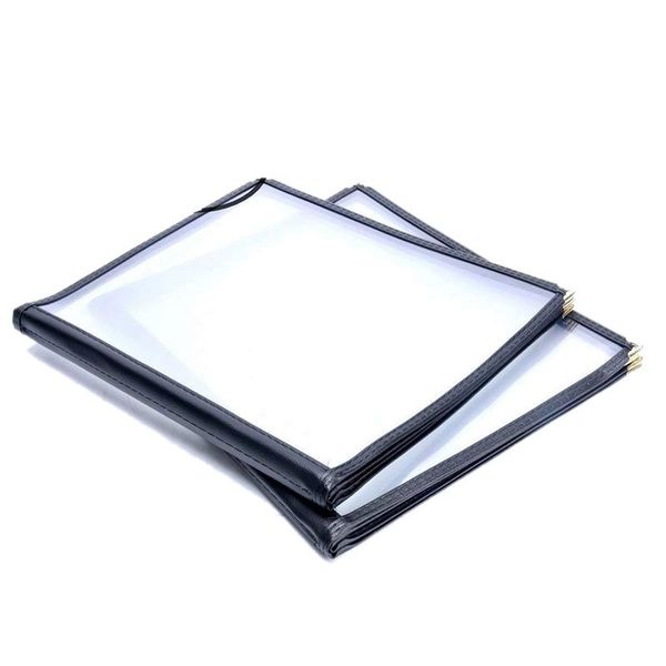 2pcs transparent restaurant menu covers for a4 size book style cafe bar 4 pages 8 view bag clips
2pcs transparent restaurant menu covers for a4 size book style cafe bar 4 pages 8 view bag clips