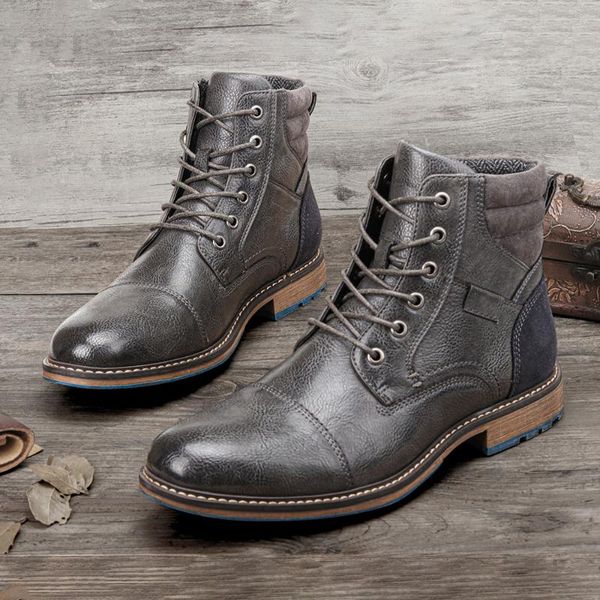 fashion classic men's boots large zipper winter short high men shoes desert tooling hiking 7-13 dress, Black
fashion classic men's boots large zipper winter short high men shoes desert tooling hiking 7-13 dress, Black