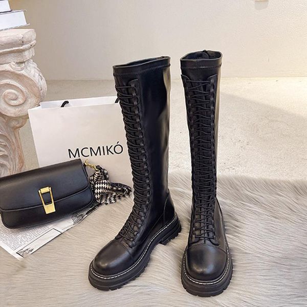 boots first layer cowhide knight women 2021 winter rear zipper round toe black elastic
boots first layer cowhide knight women 2021 winter rear zipper round toe black elastic