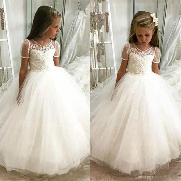 girl's dresses white tulle flower girl first holy communion for girls lace applique custom made birthday fluffy party dress, Red;yellow
girl's dresses white tulle flower girl first holy communion for girls lace applique custom made birthday fluffy party dress, Red;yellow