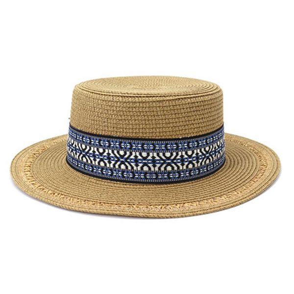 straw hats women men flat khaki white black solid summer belt band casual beach outdoor sun protection hat wide brim, Blue;gray
straw hats women men flat khaki white black solid summer belt band casual beach outdoor sun protection hat wide brim, Blue;gray