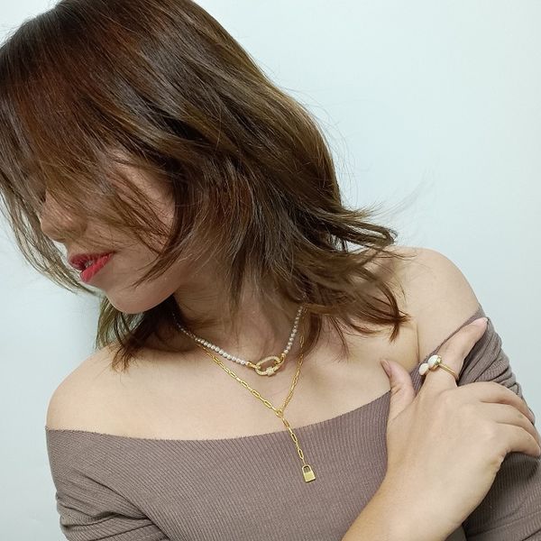 necklace luxury designer jewelry women necklace pearl gold jewelry demi unique style double layers key necklace 14k gold jewelry accessories, Silver
necklace luxury designer jewelry women necklace pearl gold jewelry demi unique style double layers key necklace 14k gold jewelry accessories, Silver