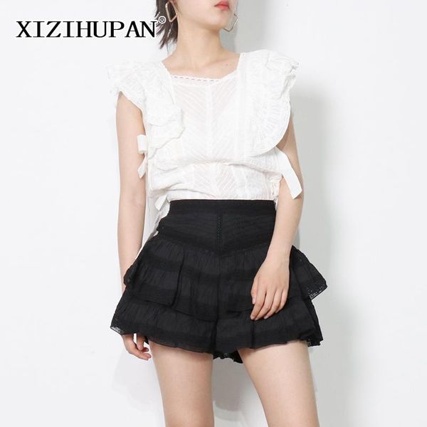 ruffle patchwork black set for women square collar short sleeve high waist pants female sets 2021 summer tide women's tracksuits, Gray
ruffle patchwork black set for women square collar short sleeve high waist pants female sets 2021 summer tide women's tracksuits, Gray
