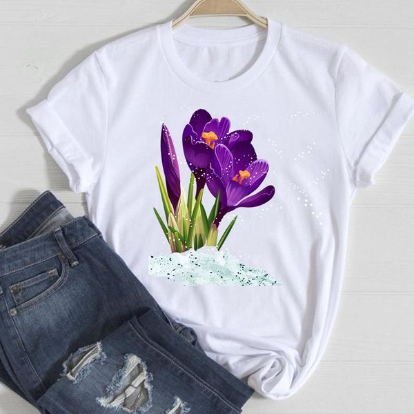 women's t-shirt t-shirts women flower vogue clothing sweet 2021 spring summer clothes stylish tshirt lady print tee, White
women's t-shirt t-shirts women flower vogue clothing sweet 2021 spring summer clothes stylish tshirt lady print tee, White