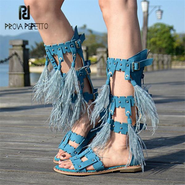 prova perfetto rome style feather decor women gladiator sandals hollow out rivets summer boots fringed flat shoes woman, Black
prova perfetto rome style feather decor women gladiator sandals hollow out rivets summer boots fringed flat shoes woman, Black