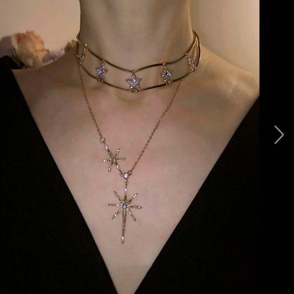 pendant necklaces 2pcs/lot star choker necklace for women hipster clavicle chain wedding jewelry party gifts, Silver
pendant necklaces 2pcs/lot star choker necklace for women hipster clavicle chain wedding jewelry party gifts, Silver