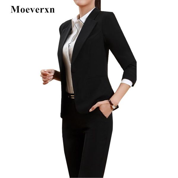 women's suits & blazers professional women two piece office lady blazer business suit set 2021 autumn winter formal work wear sets unif, White;black
women's suits & blazers professional women two piece office lady blazer business suit set 2021 autumn winter formal work wear sets unif, White;black